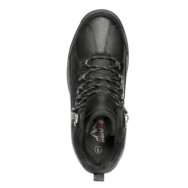 Men's Waterproof Leather Hiking Boots - BLACK LITCHI - 2